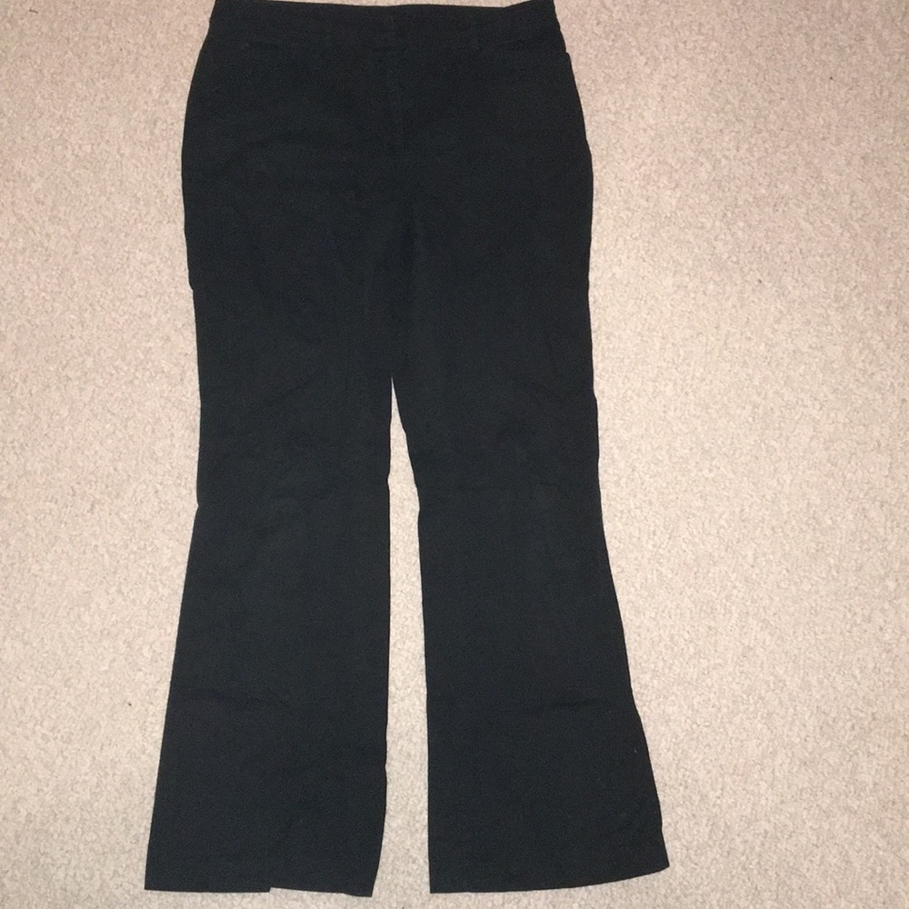 George Stretch Black Bootcut Pants